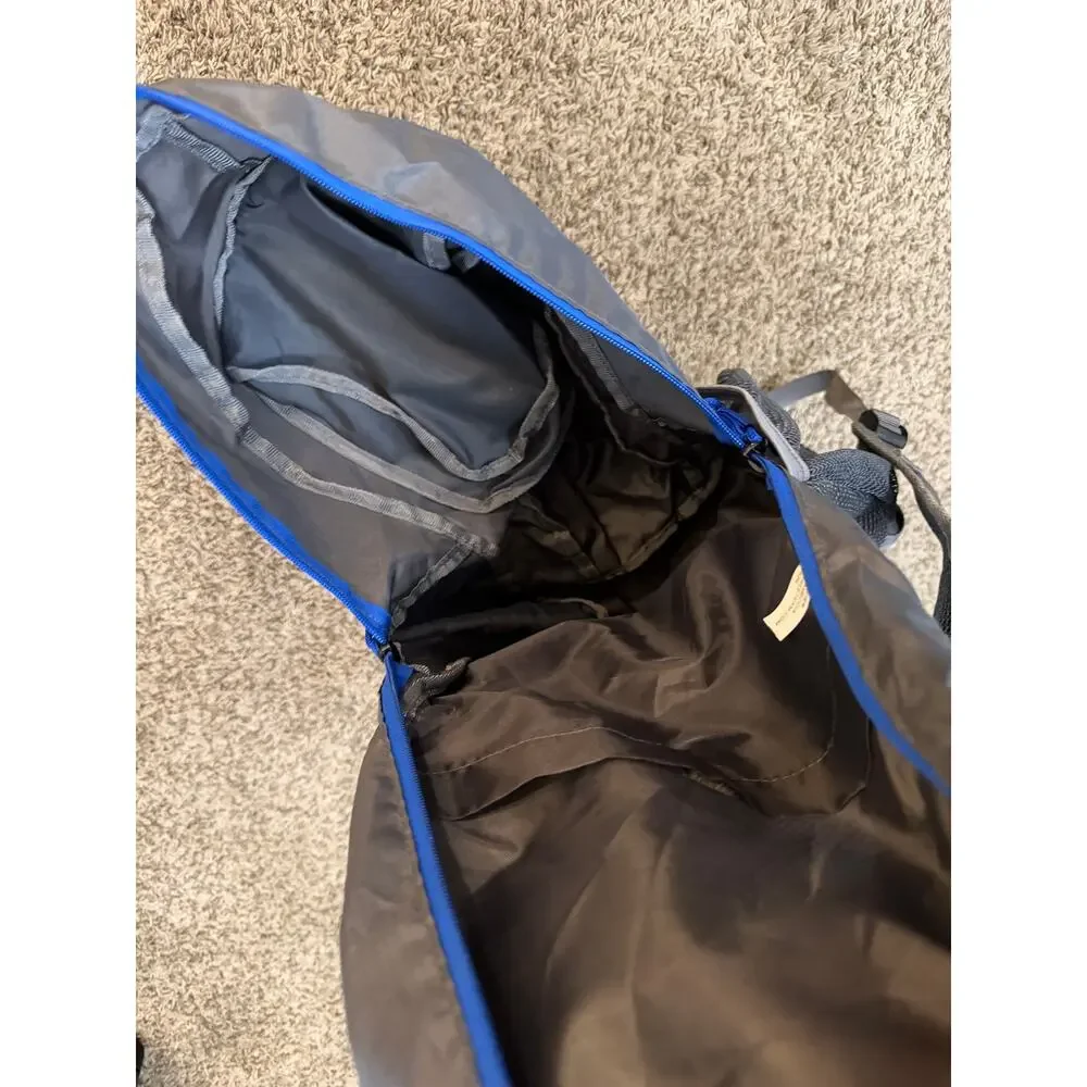 Costco Packable Backpack Gray and Blue
